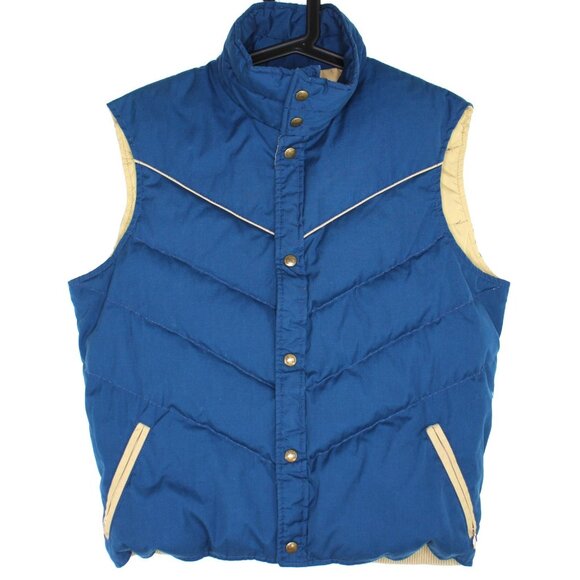 Vintage Woolrich Mens Medium Down Puffer Vest Q1054 - Picture 1 of 5